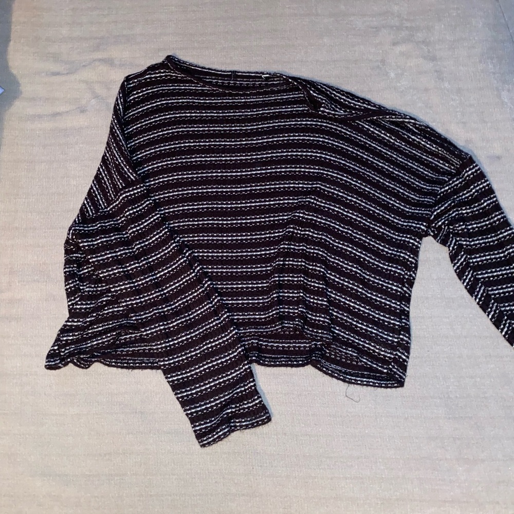 Forever 21 Striped Cropped Top